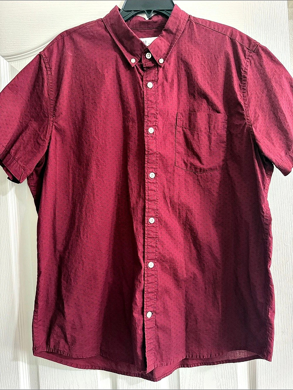 GAP Men's Patterned Button-Down Shirt XL Like New
